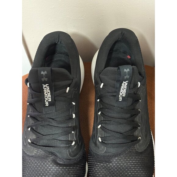 UNDER ARMOUR CHARGED RUNNING SPORT SHOES MENS BIG SIZE 12 BLACK WHITE COMFORT - Picture 5 of 10